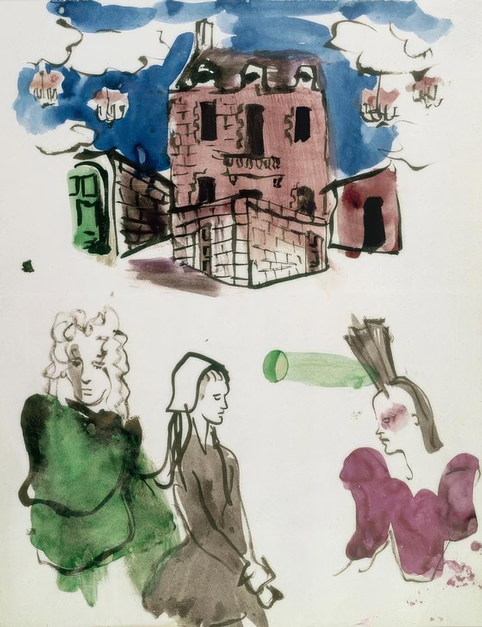Scenografia i figurki autorstwa Molière