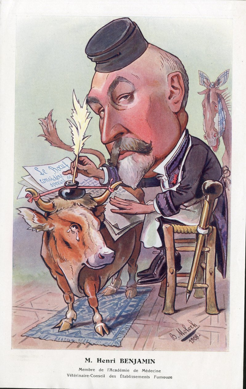 Ilustracja Molocha (1849-1909) w „Chanteclair”” autorstwa Moloch