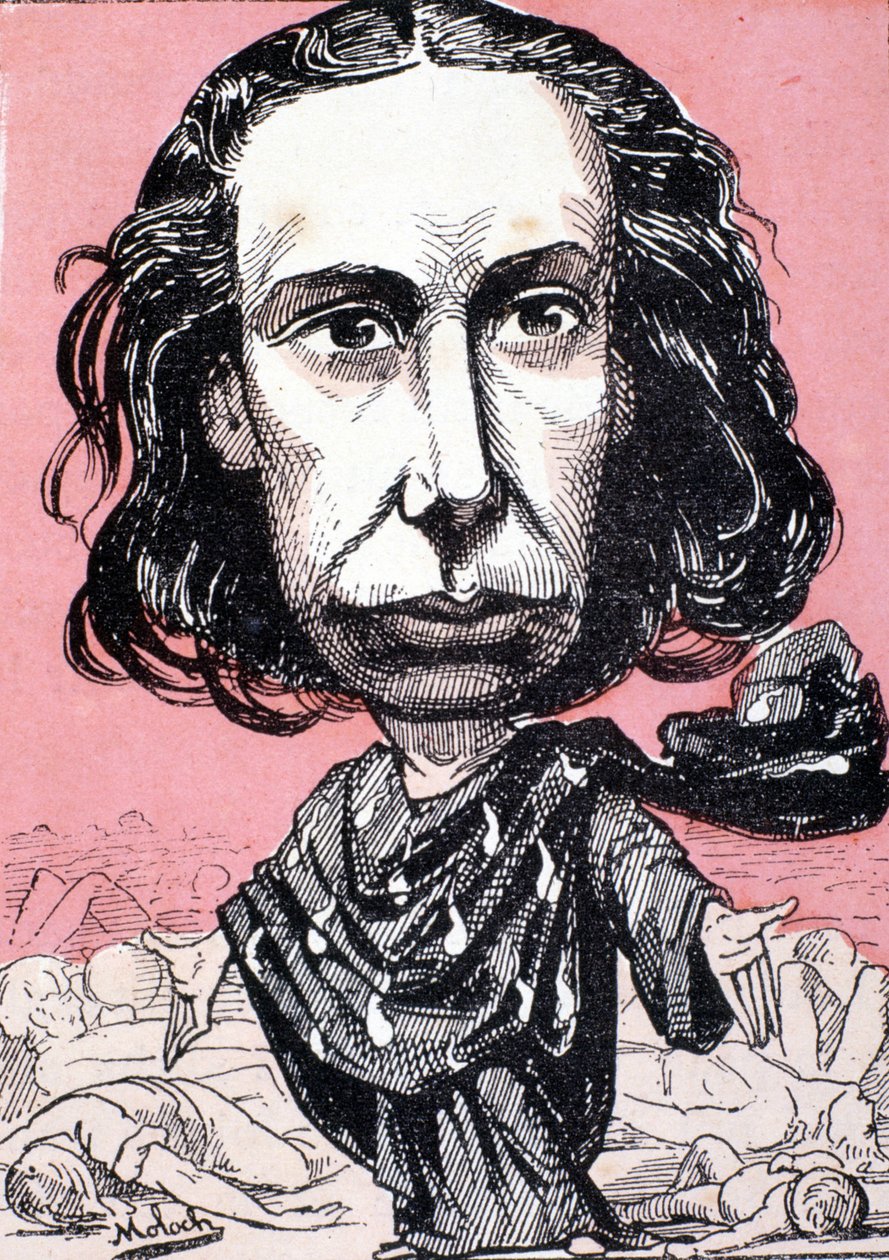 Louise Michel (1830-1905) autorstwa Molocha - w „Tombinoskopie” z XIX wieku. autorstwa Moloch