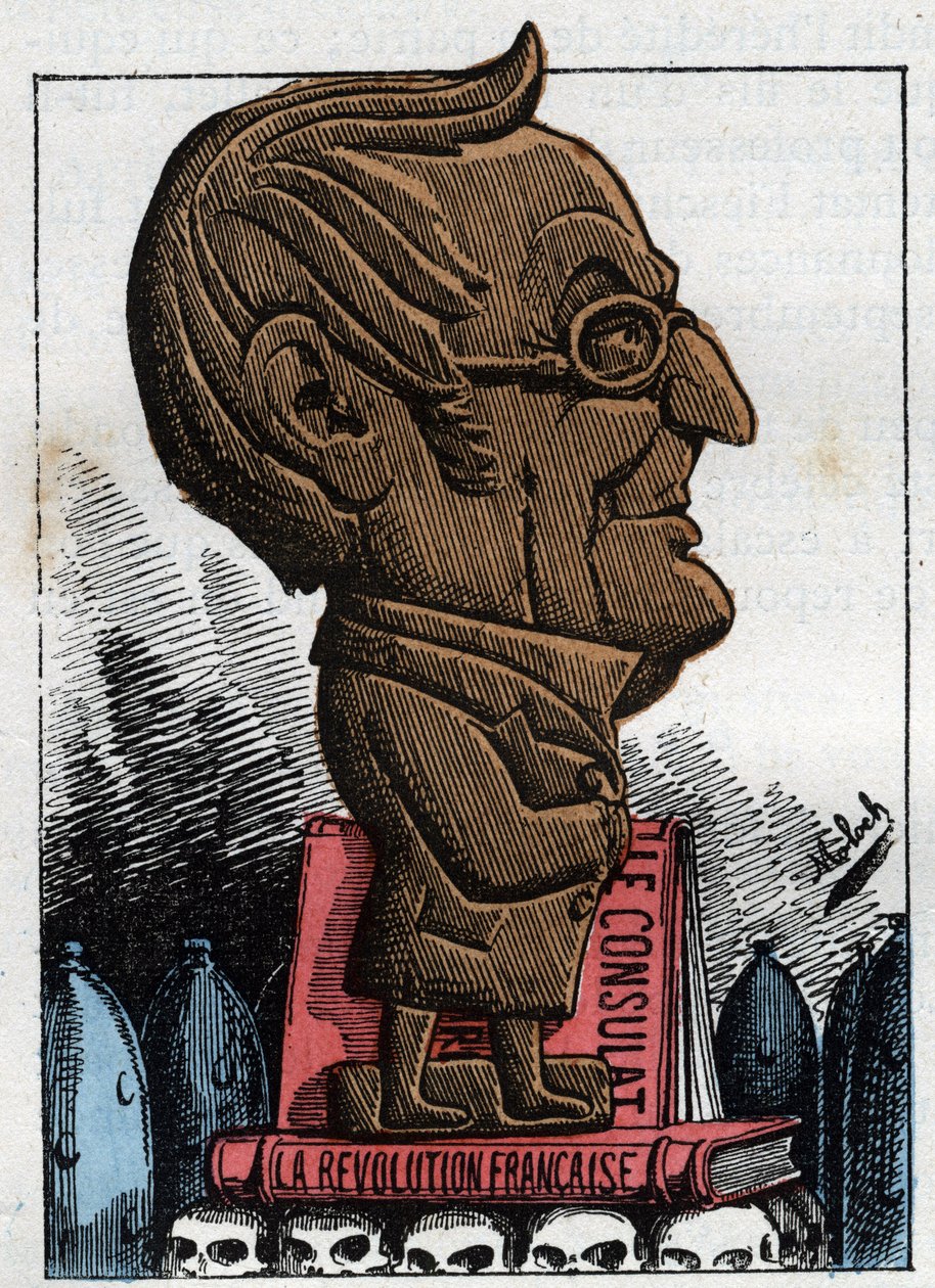 Portret Adolphe Thiersa (1797-1877), prezydenta Republiki Francuskiej autorstwa Moloch