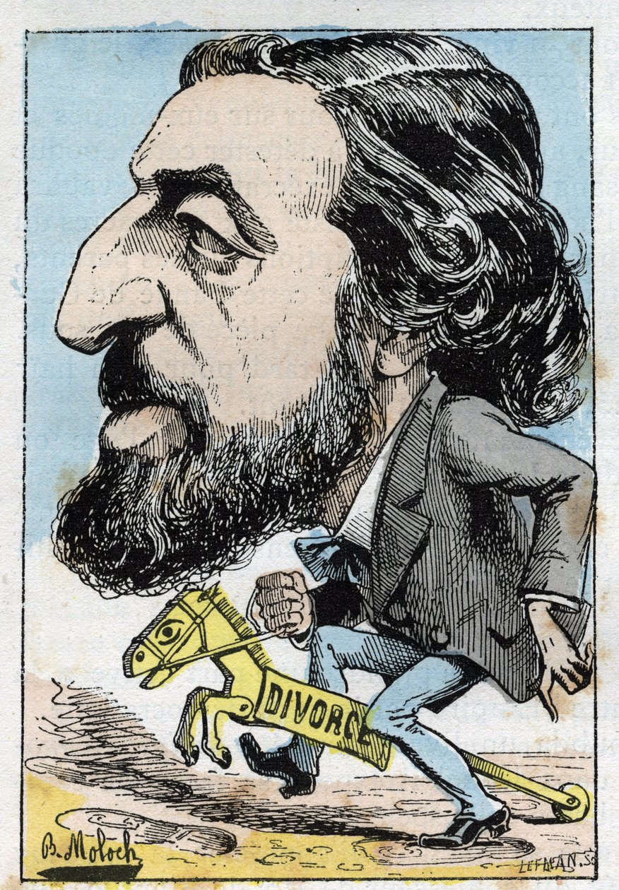 Portret Alfreda Naqueta (1834-1916), francuskiego polityka autorstwa Moloch