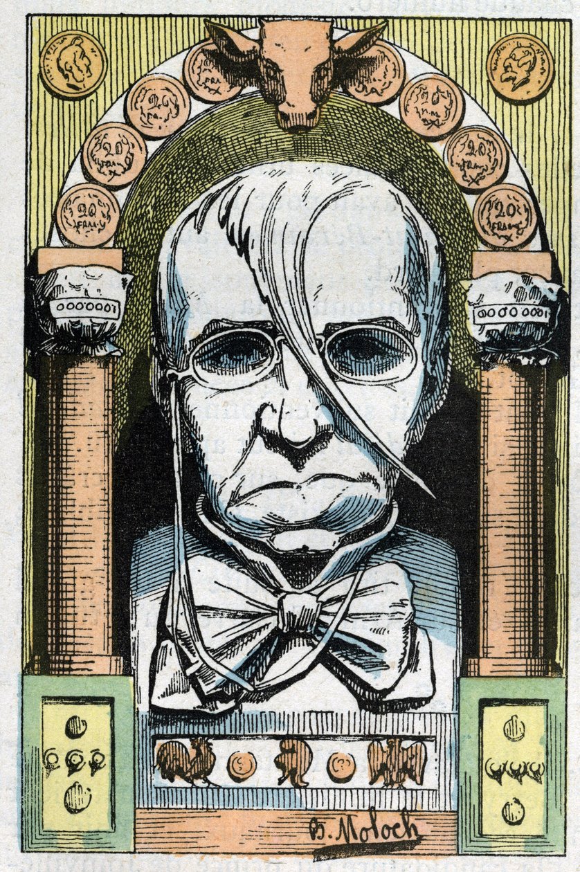 Portret Emile de Girardin, francuskiego dziennikarza, publicysty i polityka 1806-1881 autorstwa Moloch