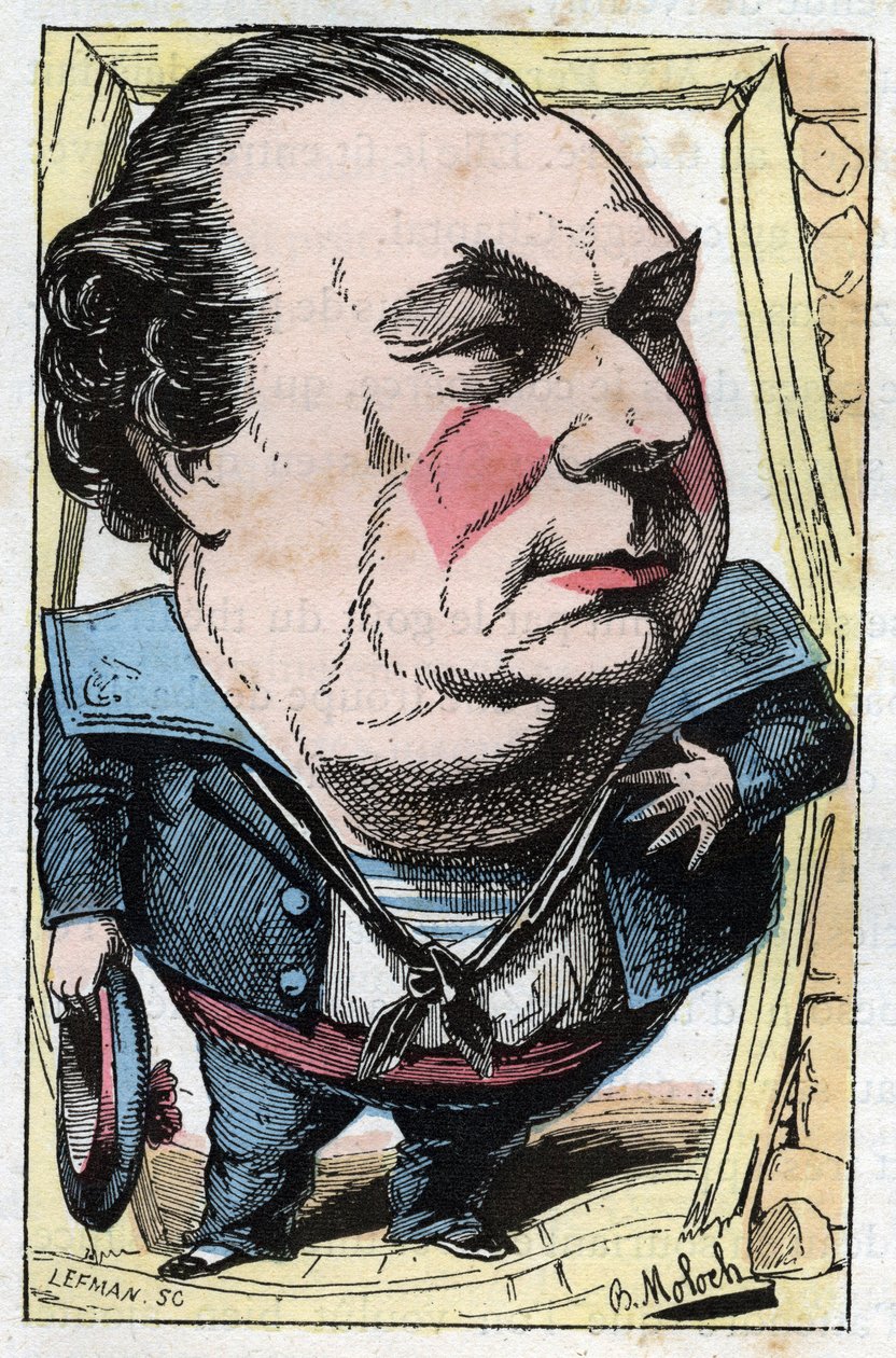 Portret Francois Dumaine (1831-1893), francuskiego komika autorstwa Moloch