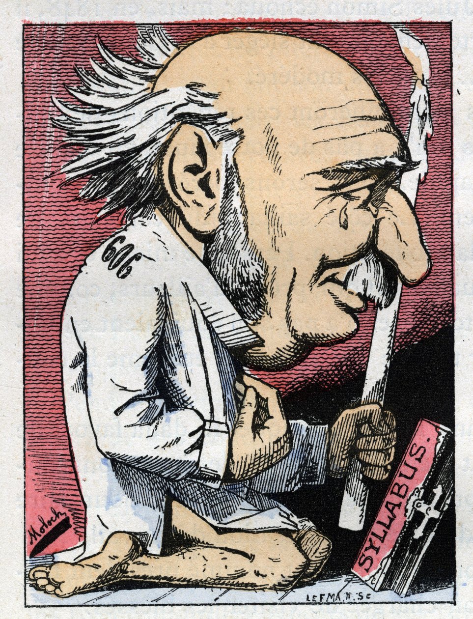 Portret Julesa Simona (1814-1896), francuskiego polityka autorstwa Moloch