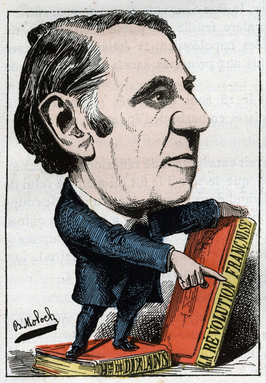 Portret Louis Blanc (1811 - 1882), francuski polityk i historyk autorstwa Moloch