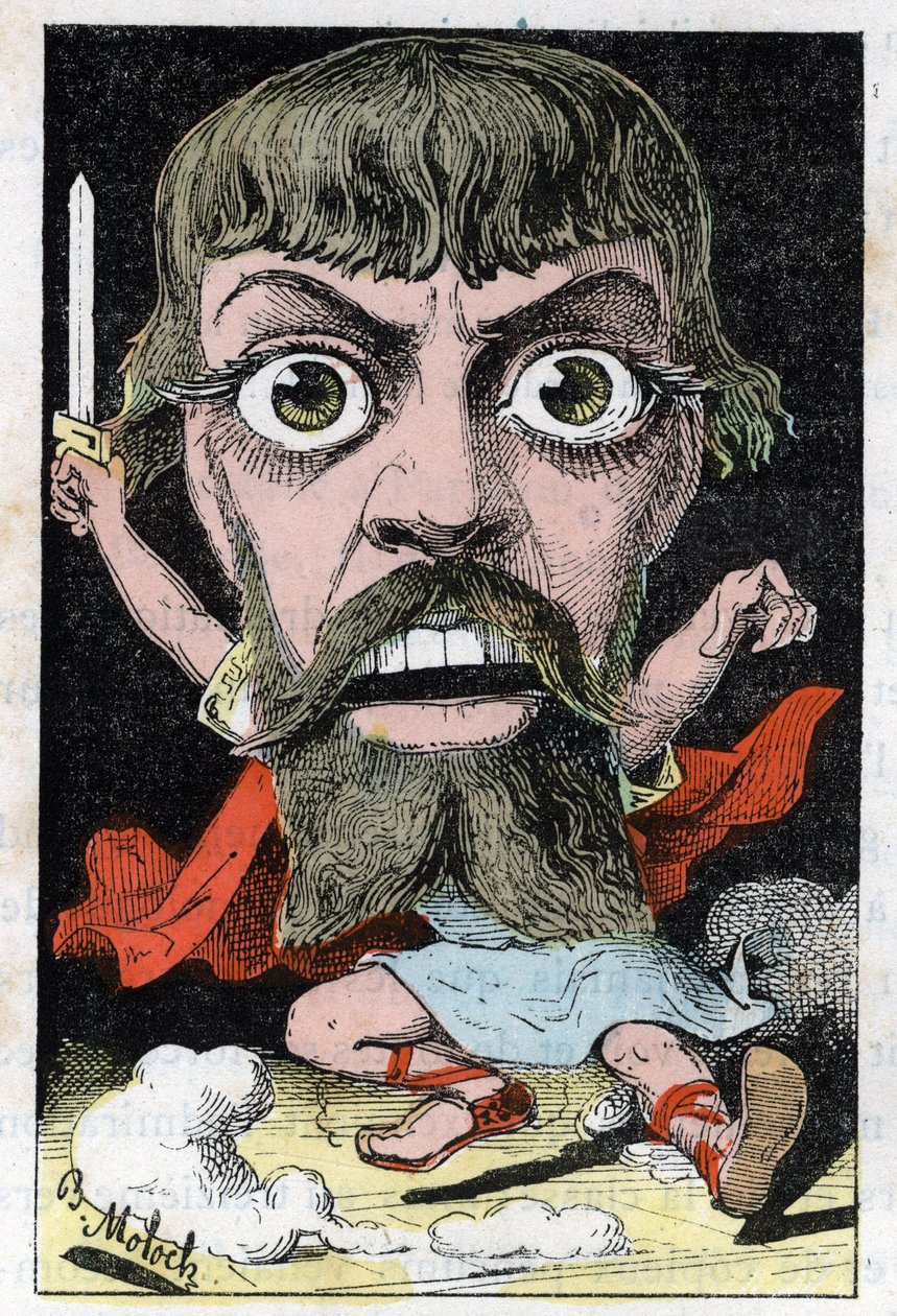 Portret aktora Mount-Sully (Jean Sully Mounet, Mounet Sully autorstwa Moloch