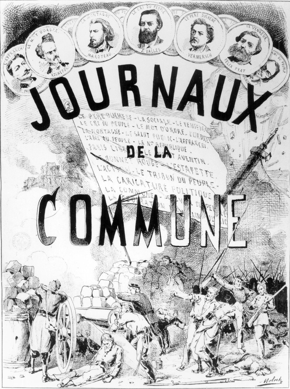 Gazety Komuny w Paryżu, 1870-71 autorstwa Moloch
