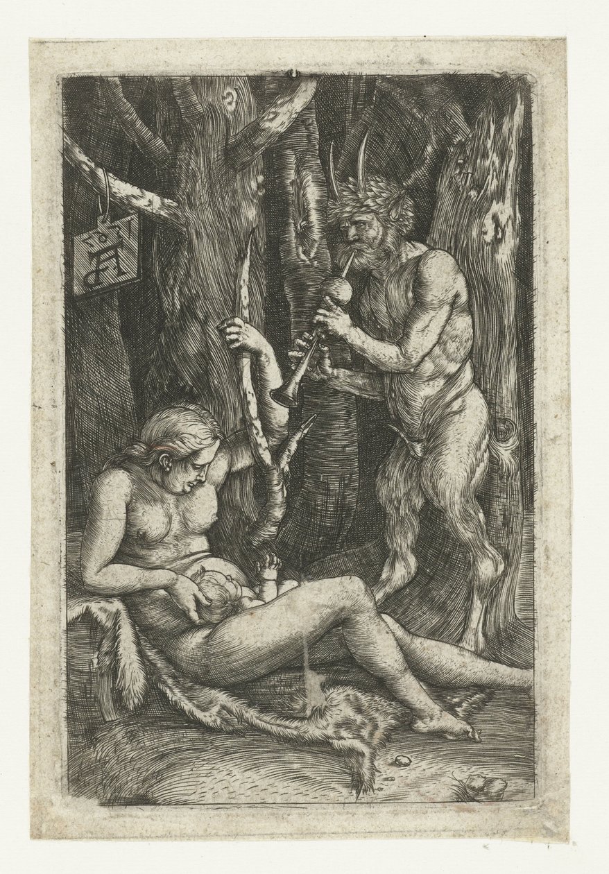 Rodzina satyrów autorstwa Monogrammist AD