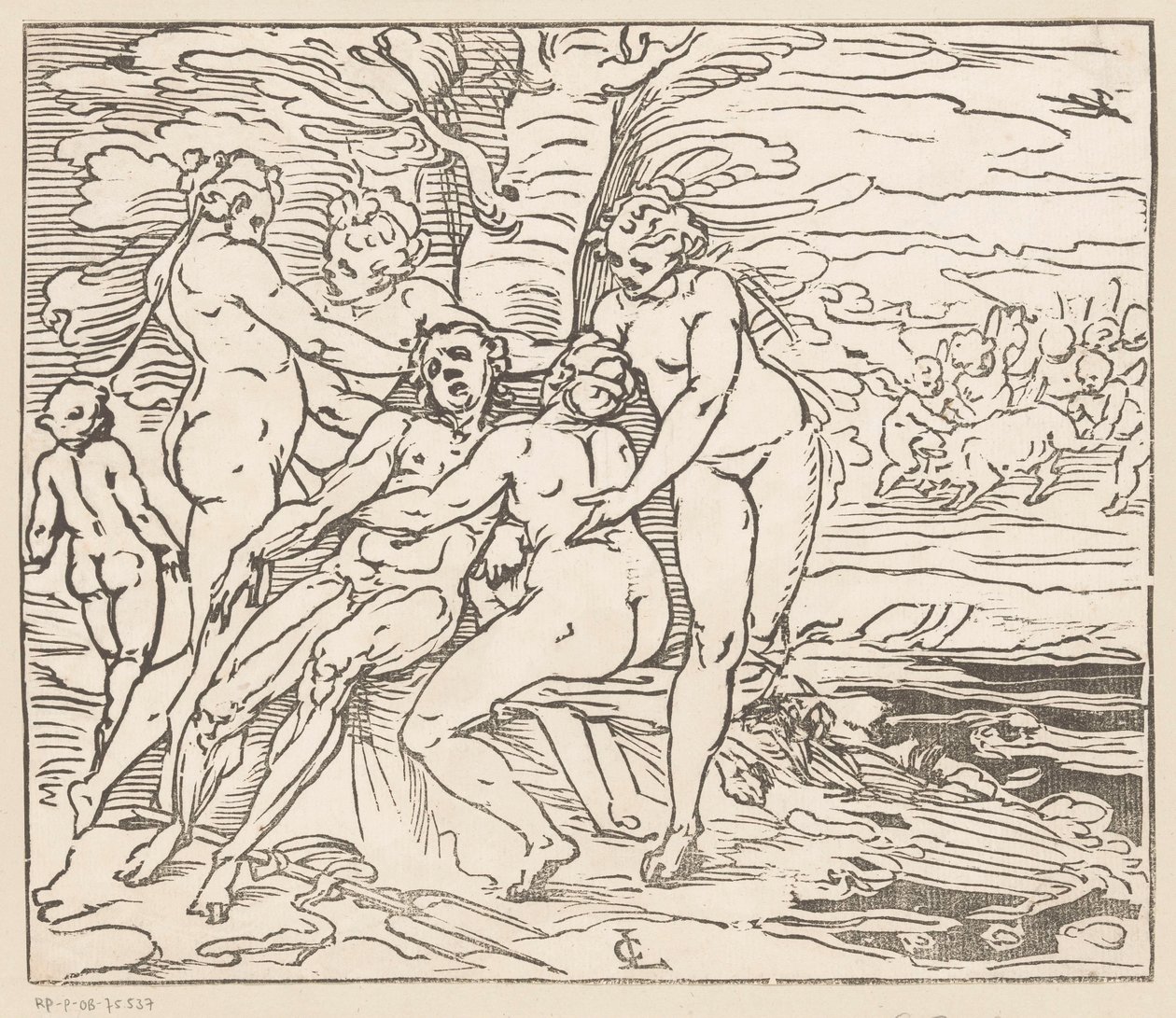 Wenus opłakuje śmierć Adonisa autorstwa Monogrammist GGN (attributed to)