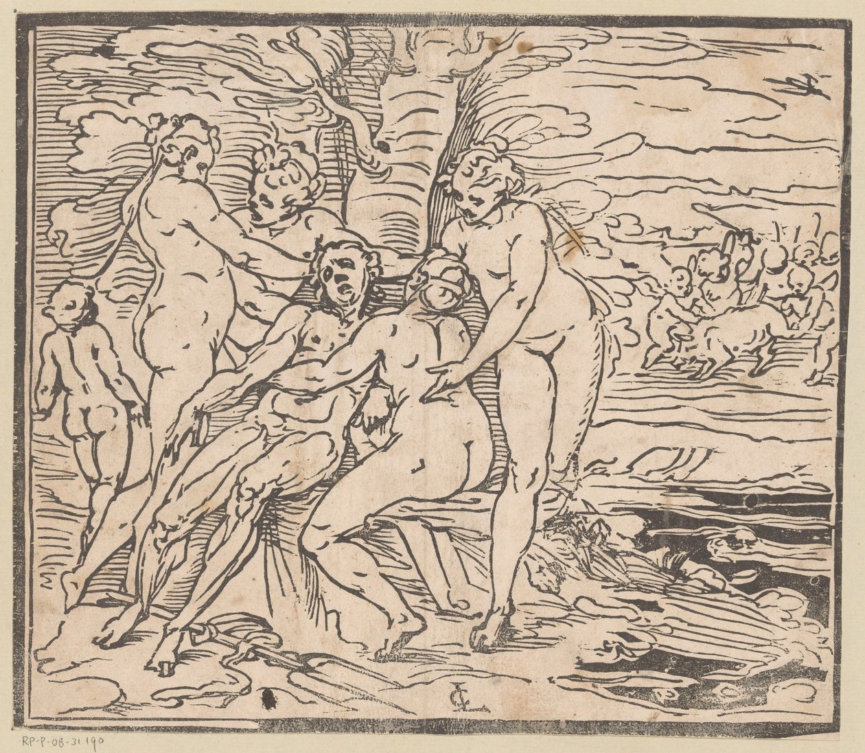 Wenus opłakuje śmierć Adonisa autorstwa Monogrammist GGN (attributed to)