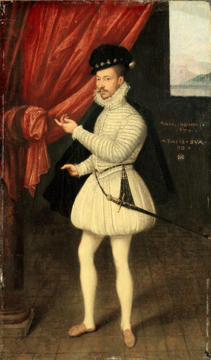 Portret mężczyzny w bieli autorstwa Monogrammist LAM