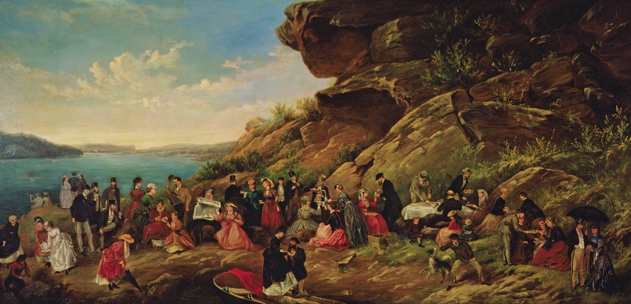 Piknik na Clark Island, 1870 autorstwa Montague Scott