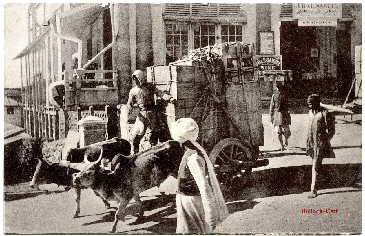 Wózek Bullock, ok. 1900-20 autorstwa Moorli Dhur and Sons