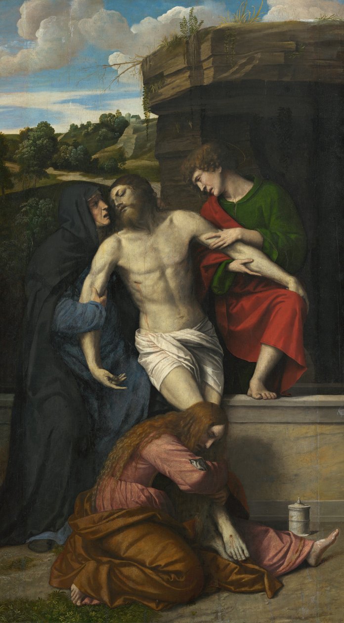 Pieta, lata 20. XVI wieku. autorstwa Moretto da Brescia