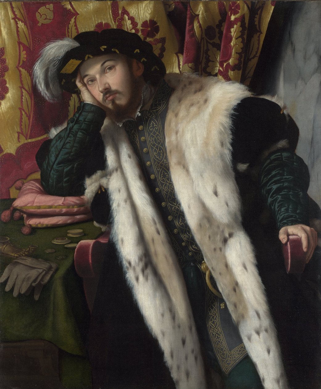 Portret młodego mężczyzny, ok. 1540 autorstwa Moretto da Brescia