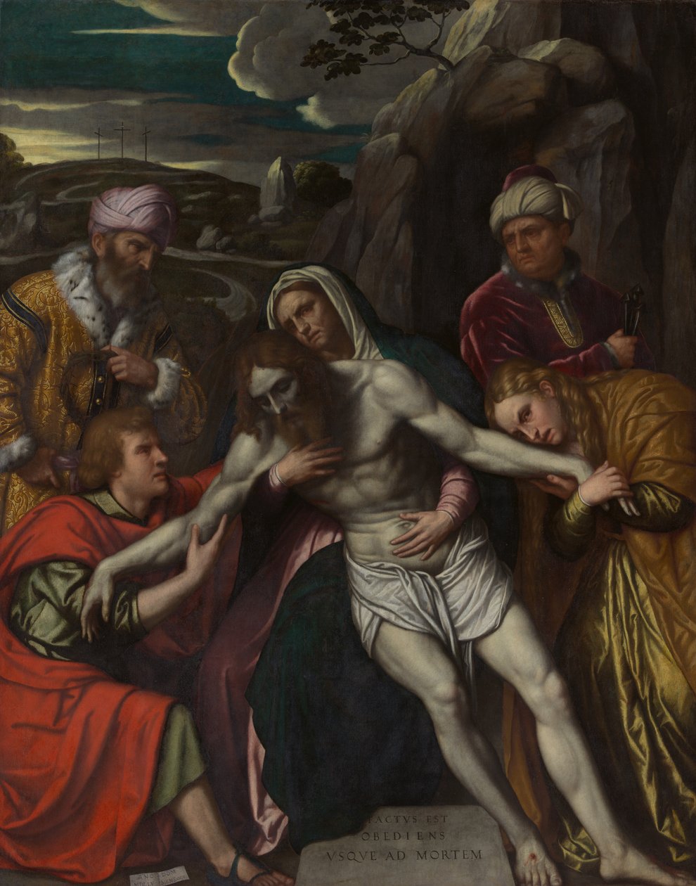 Złożenie do grobu, 1554. autorstwa Moretto da Brescia
