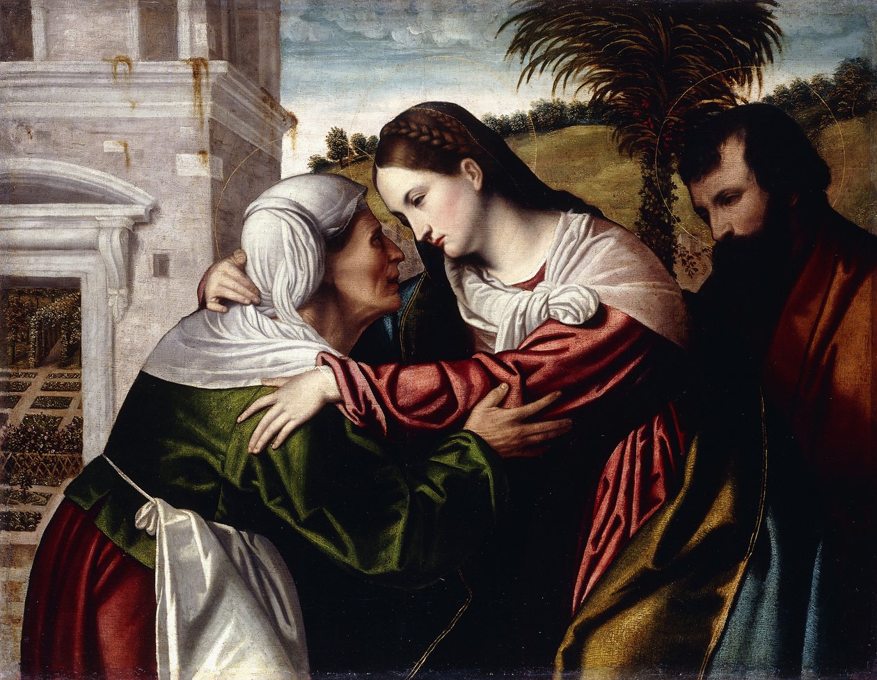 Nawiedzenie Matki Boskiej autorstwa Moretto da Brescia