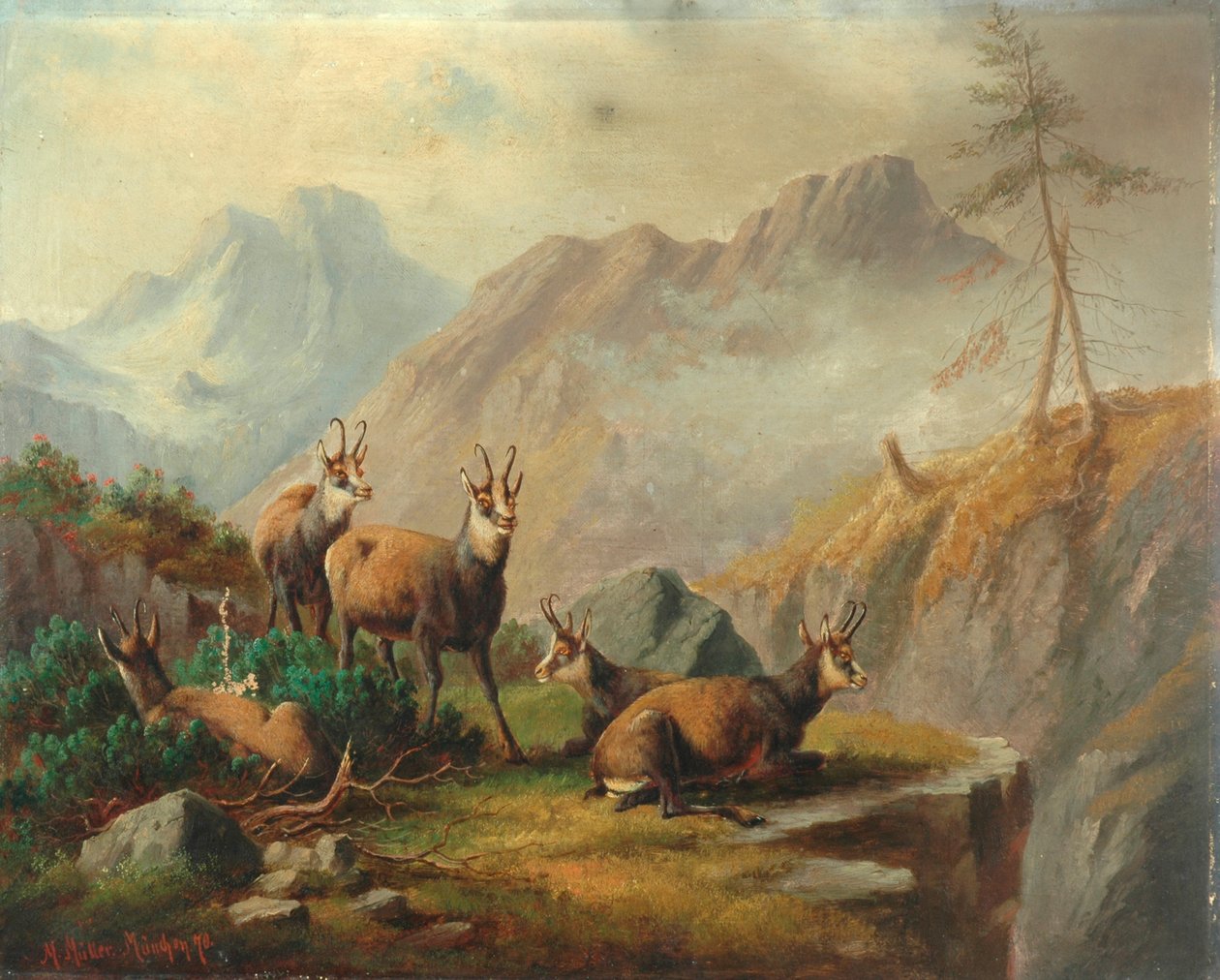 Krajobraz, 1870 autorstwa Moritz Muller