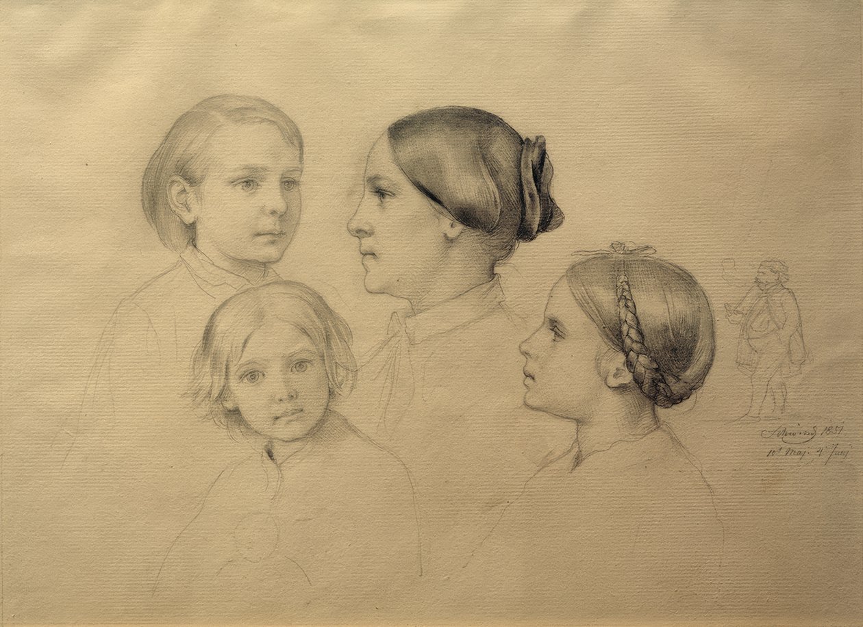 Rodzina artysty autorstwa Moritz Ludwig von Schwind