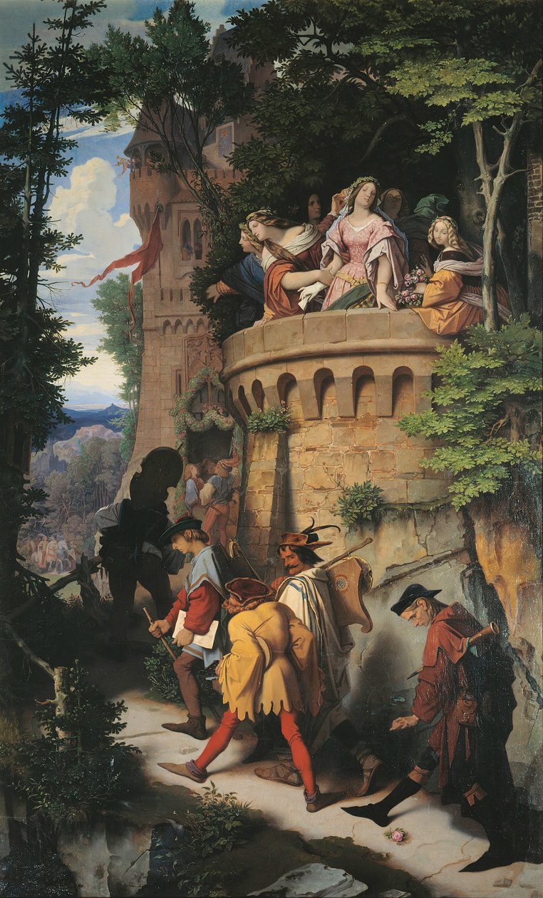 Róża lub wędrówka artysty autorstwa Moritz Ludwig von Schwind