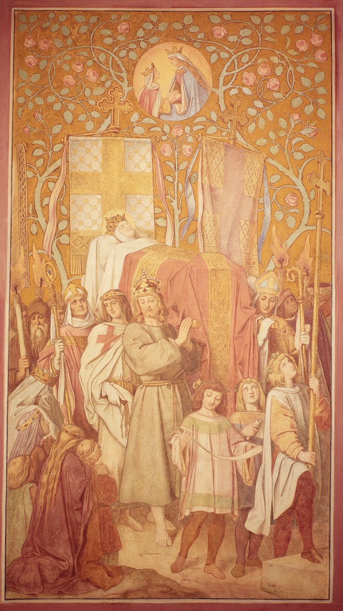 Procesja pogrzebowa, ok. 1855 autorstwa Moritz Ludwig von Schwind