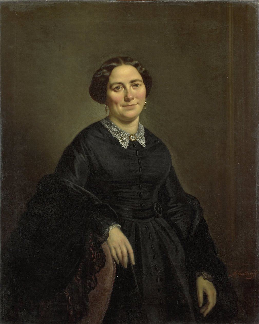 Johanna Christina Beelenkamp (1820-90). Żona Cornelisa Outshoorna autorstwa Moritz Calisch