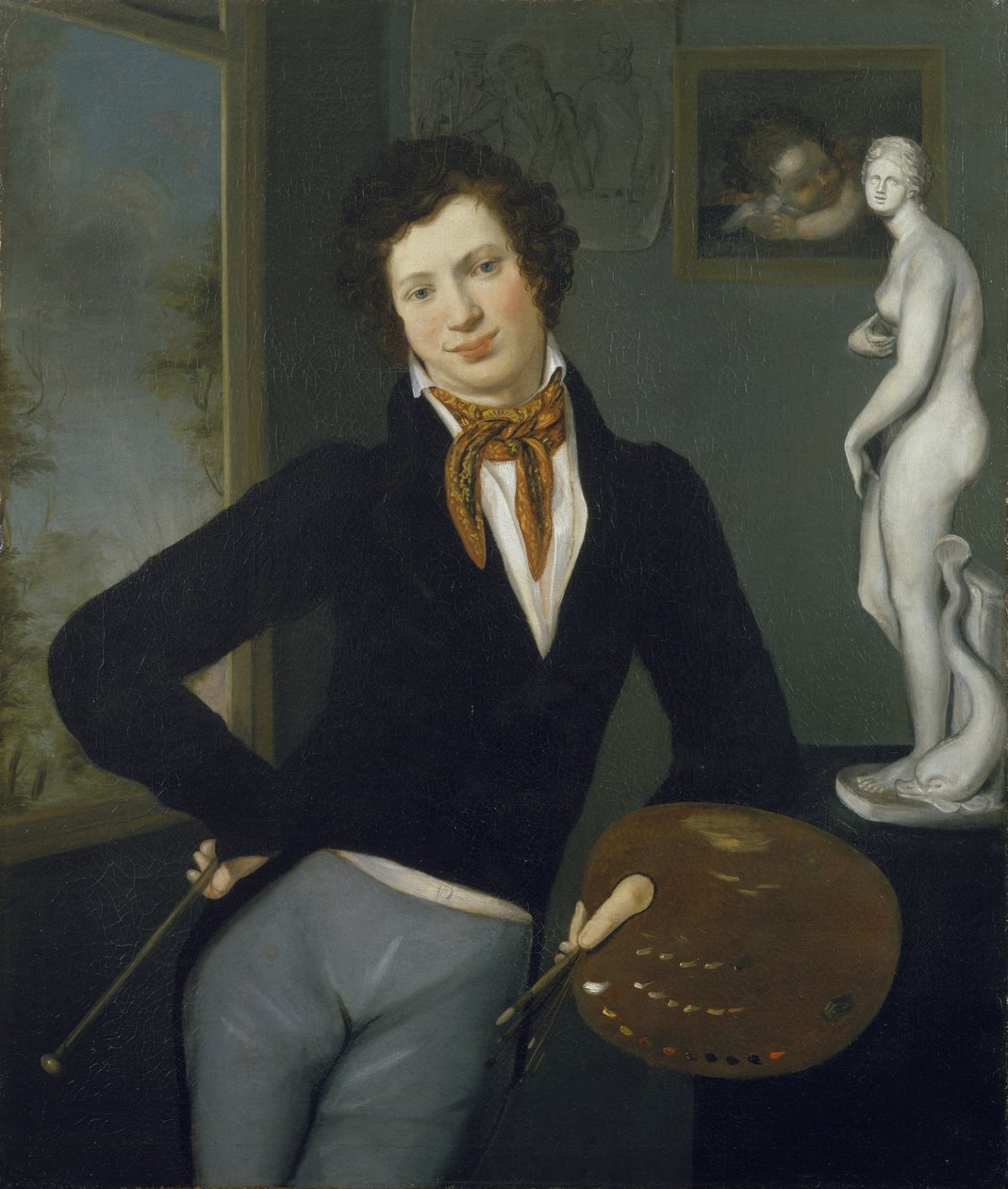 Autoportret, 1815-1816 autorstwa Moritz Daniel Oppenheim