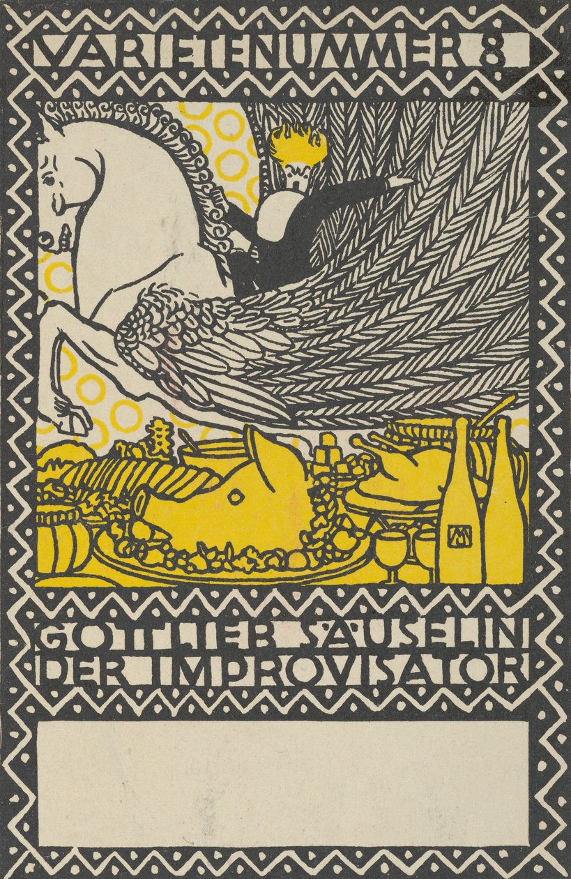 Akt 8: Gottlieb Säuselin Improwizator Odmiana numer 8: Gottlieb Säuselin Improwizator..., 1907. autorstwa Moritz Jung