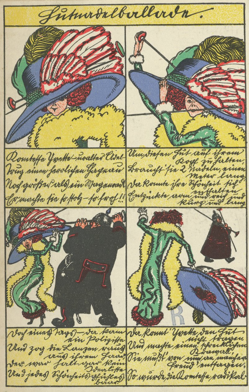 Hatpin Ballada Hutnadelballade, 1911. autorstwa Moritz Jung