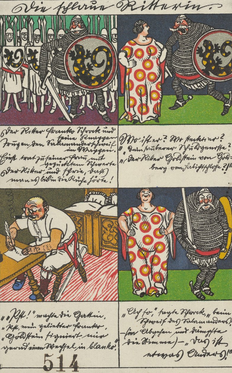 Mądra Pani Rycerz, 1911. autorstwa Moritz Jung