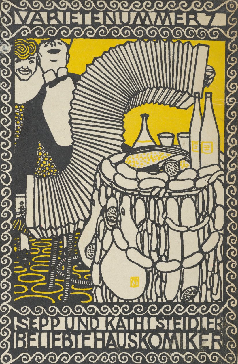 Variety Act 7: Sepp i Kathi Steidler, Popular House Comedians Variety Act 7: Sepp i..., 1907. autorstwa Moritz Jung