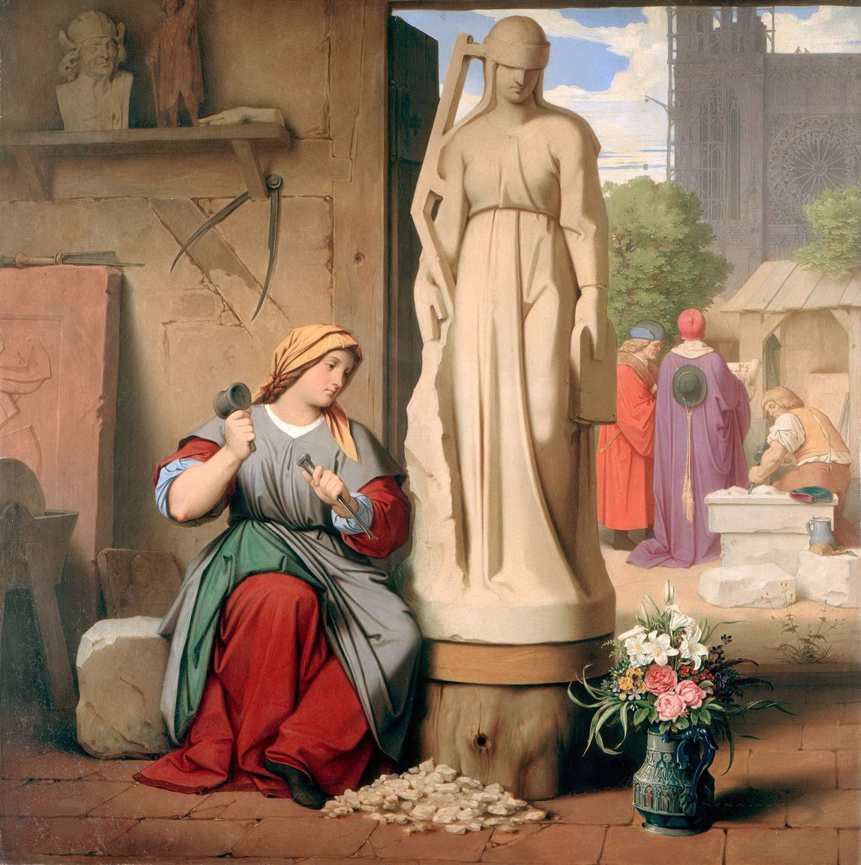 Sabina von Steinbach, 1844. autorstwa Moritz Ludwig von Schwind