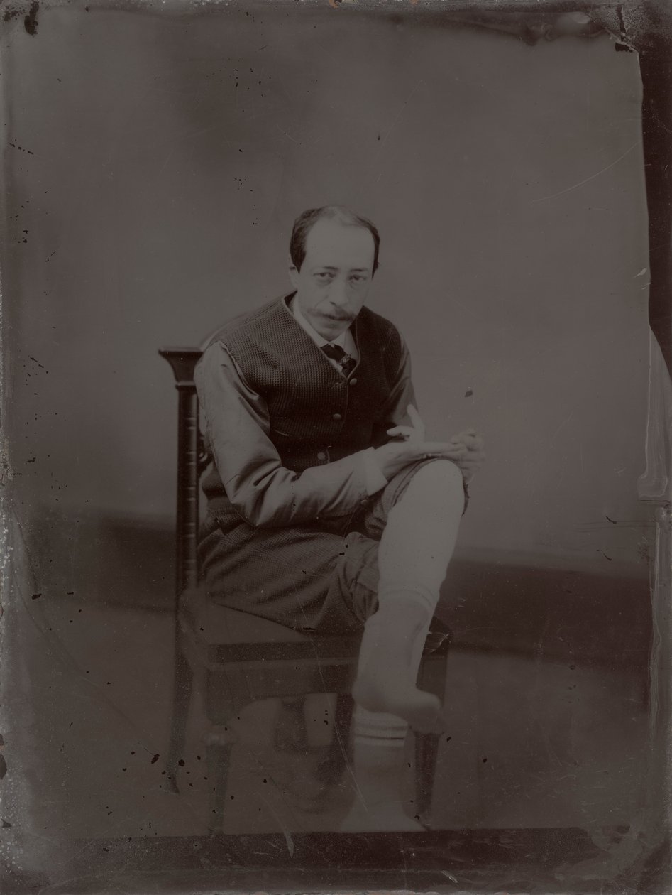 Portret Johna La Farge autorstwa Moritz Statfeld