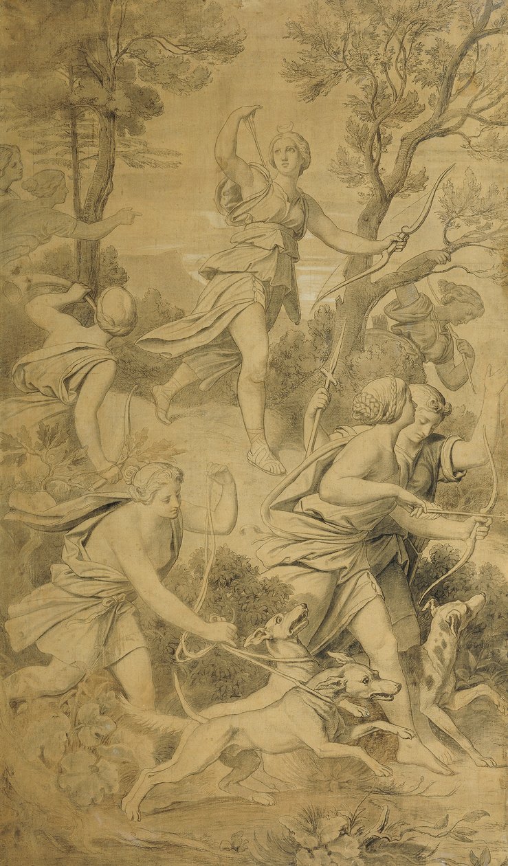Diana z towarzyszami autorstwa Moritz Ludwig von Schwind