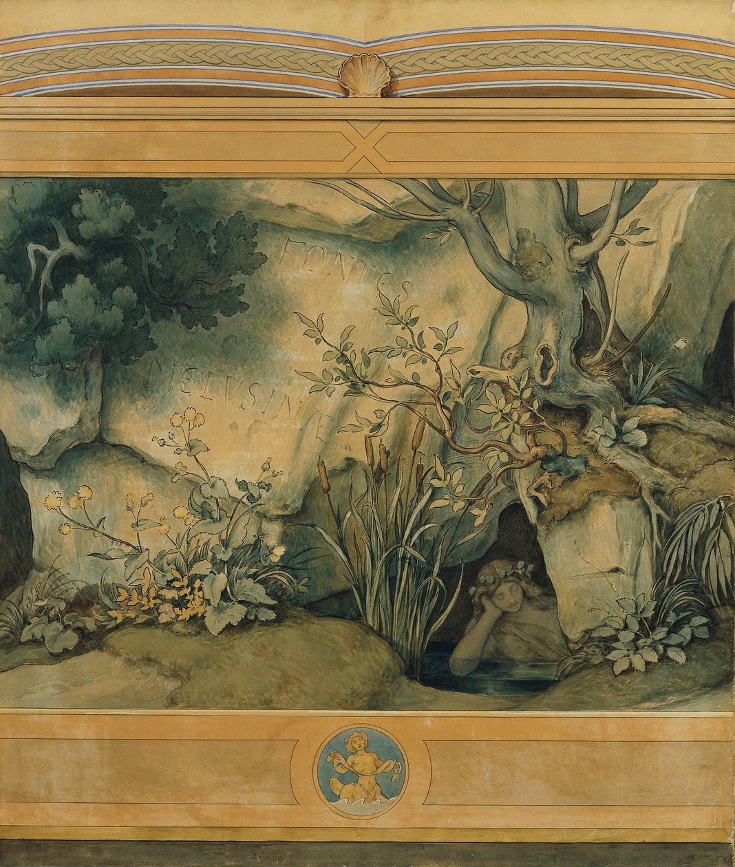 Piękna Melusine: I. Fontes Melusinae autorstwa Moritz Ludwig von Schwind