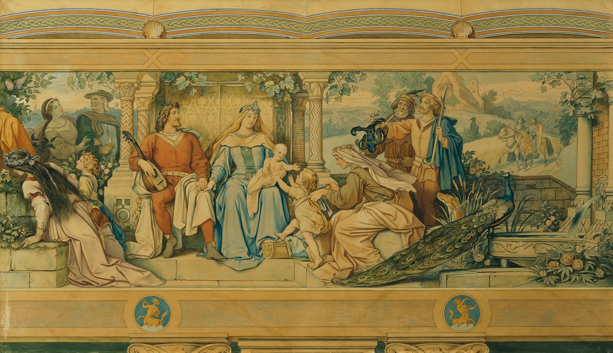 Piękna Meluzyna: VII.Szczęście miłości autorstwa Moritz Ludwig von Schwind