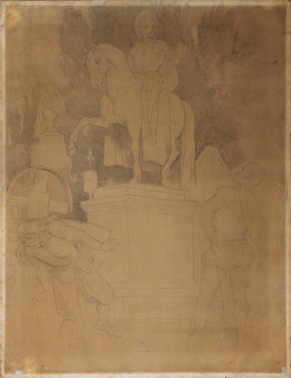 Scena cmentarza z opery Wolfganga Amadeusza Mozarta „Don Giovanni” autorstwa Moritz Ludwig von Schwind