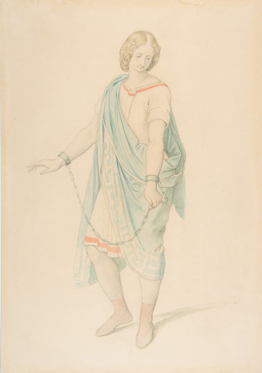 Sopran Karoline Hetzenecker w roli Sesto w La Clemenza di Tito ..., ca. 1848. autorstwa Moritz Ludwig von Schwind