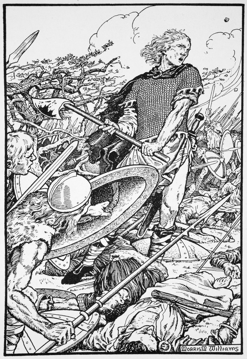 Alfred Wielki w bitwie pod Ashdown, 871 1913 autorstwa Morris Meredith Williams