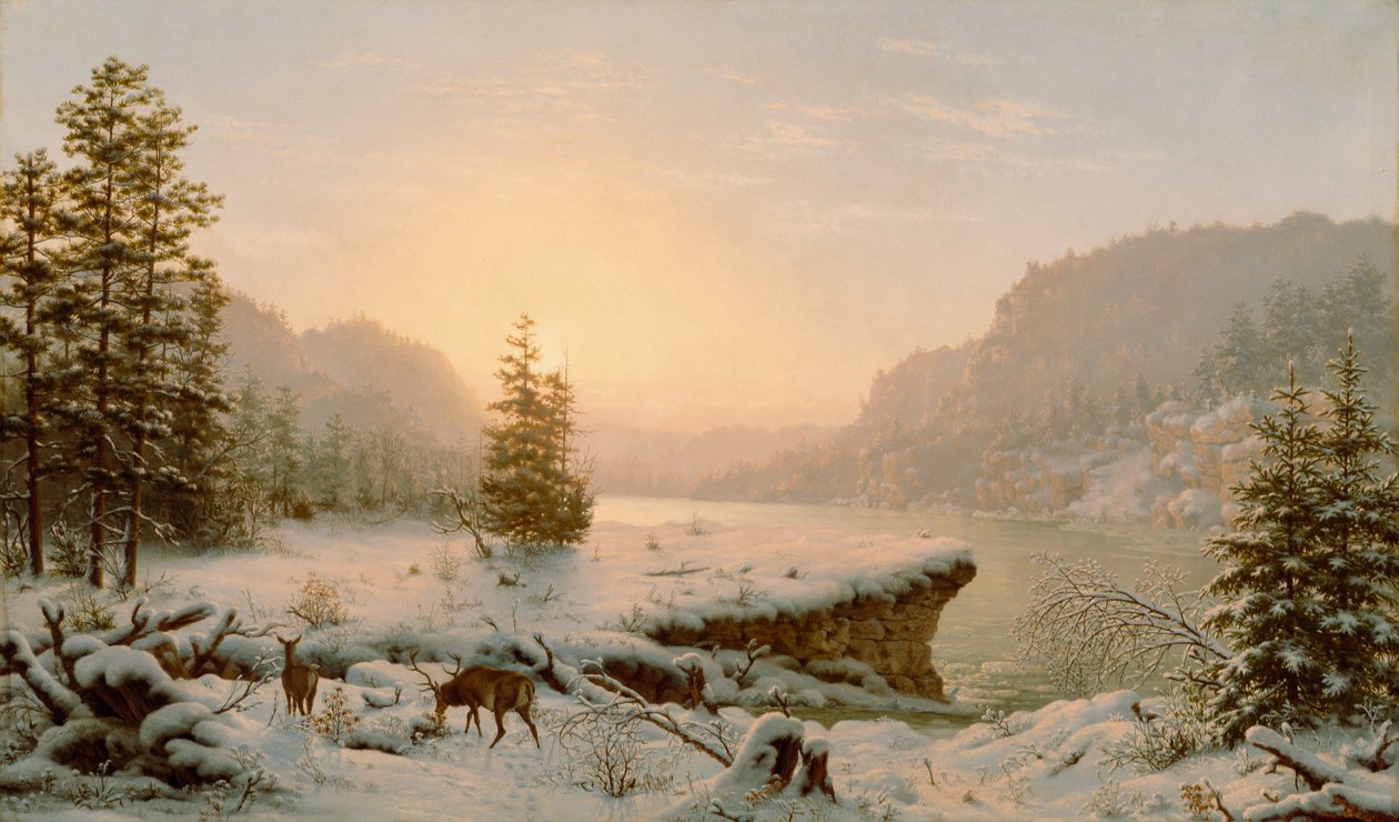 Pejzaż zimowy, 1878 autorstwa Mortimer L. Smith