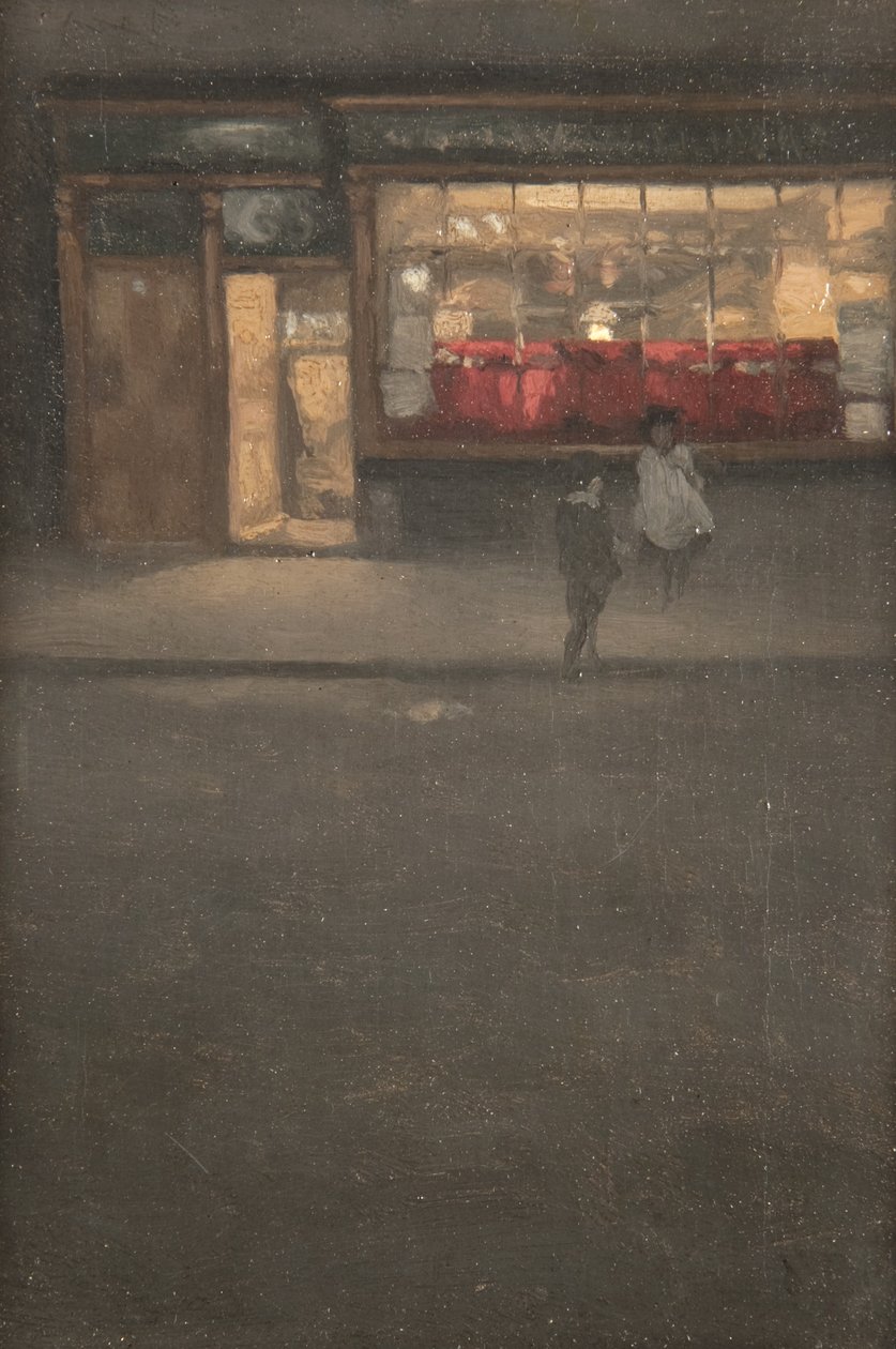 Mały sklep w Chelsea, ok. 1884-87 autorstwa Mortimer Ludington Menpes