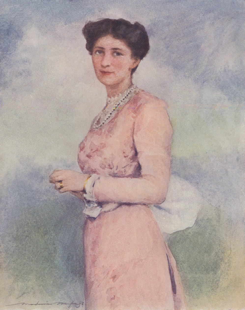 Mary Curzon Baronowa Kedleston autorstwa Mortimer Ludington Menpes