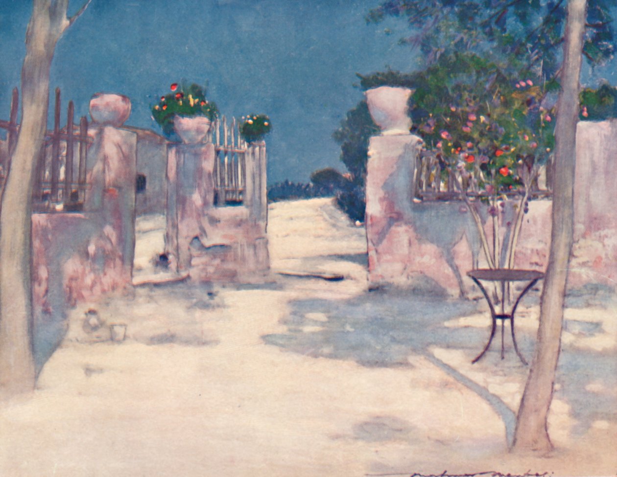 „Ogród, Ateny”, 1903 autorstwa Mortimer L Menpes