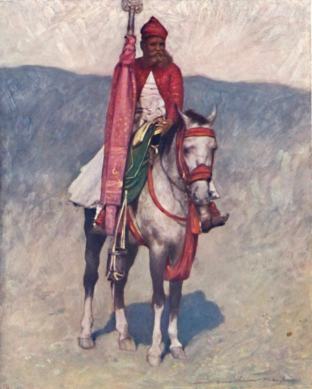 Jeździec Jaipur, 1903 autorstwa Mortimer L Menpes