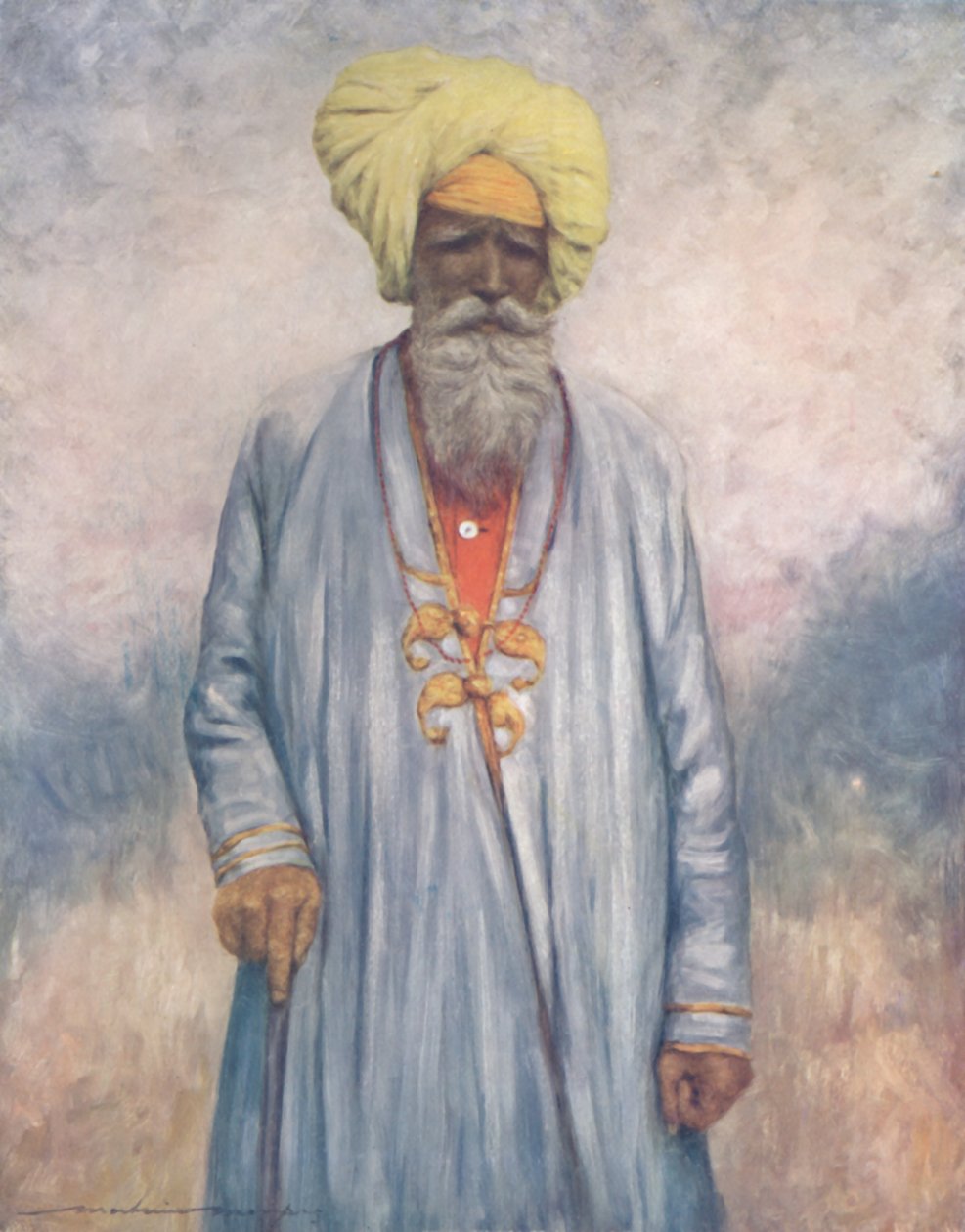 „Osobnik maharadży Cutch”, 1903 autorstwa Mortimer L Menpes