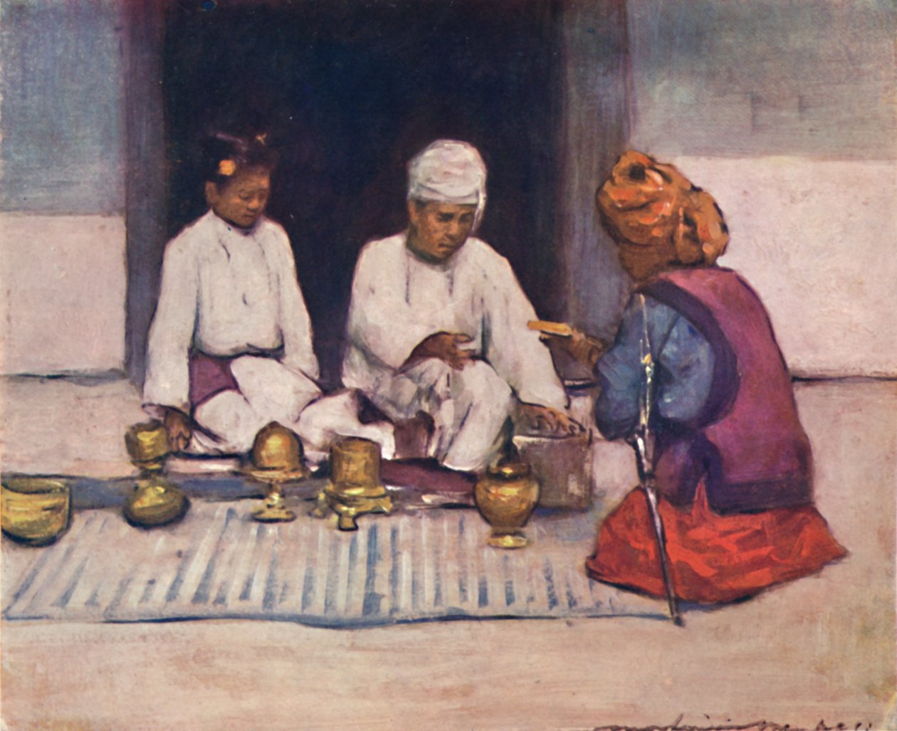 „Wódz Szanów i jego żona”, 1903 autorstwa Mortimer L Menpes