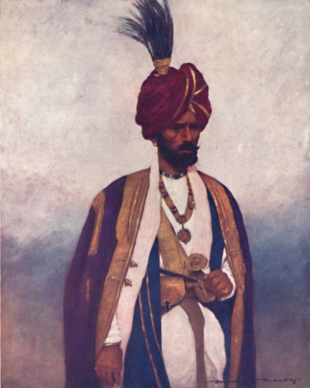„Żołnierz Jego Wysokości Dogra Sowar”, 1903 autorstwa Mortimer L Menpes