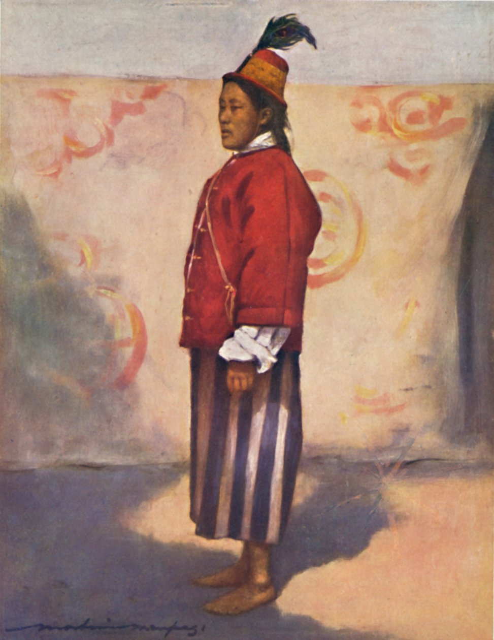 „Żołnierz maharadży Sikkimu”, 1903 autorstwa Mortimer L Menpes