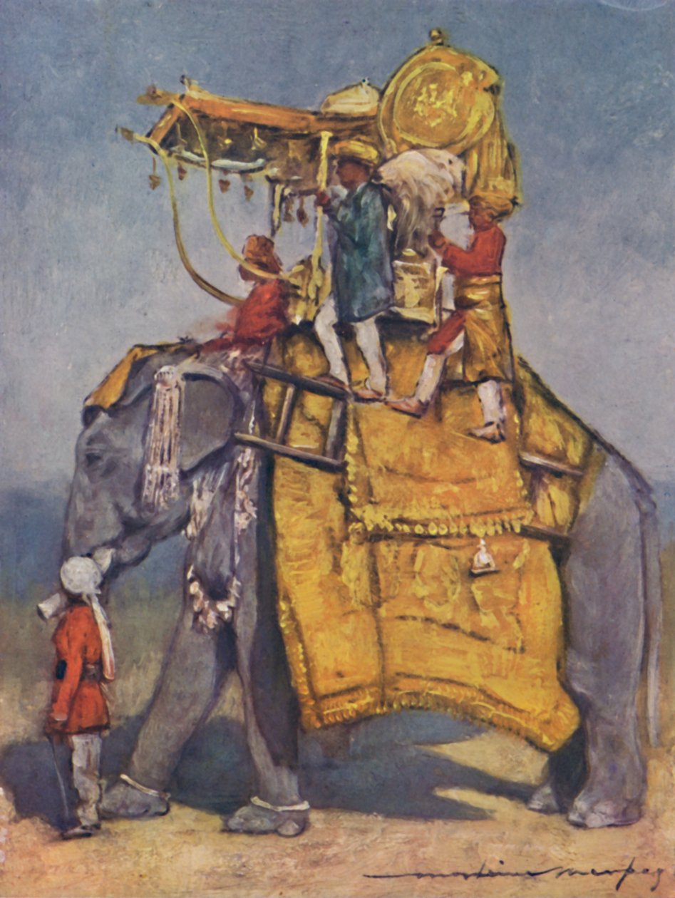 „Słoń państwowy we wszystkich swoich cechach”, 1903 autorstwa Mortimer L Menpes