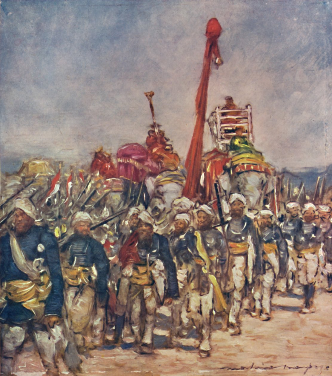 „Typowa grupa w procesji zakonników”, 1903 autorstwa Mortimer L Menpes